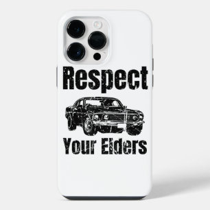 Coque Pour Pour iPhone 14 Pro Max Voiture amusante - Respect Vintage Vos Aînés Class