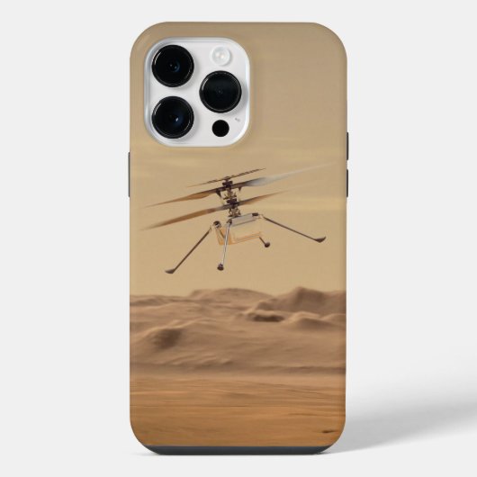 Coque Pour Pour iPhone 14 Pro Max Vol d'hélicoptère Mars Ingéniity (Verso)
