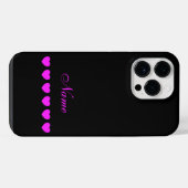 Coque Pour Pour iPhone 14 Pro Max Votre nom, modèle personnalisé (Verso Horizontal)