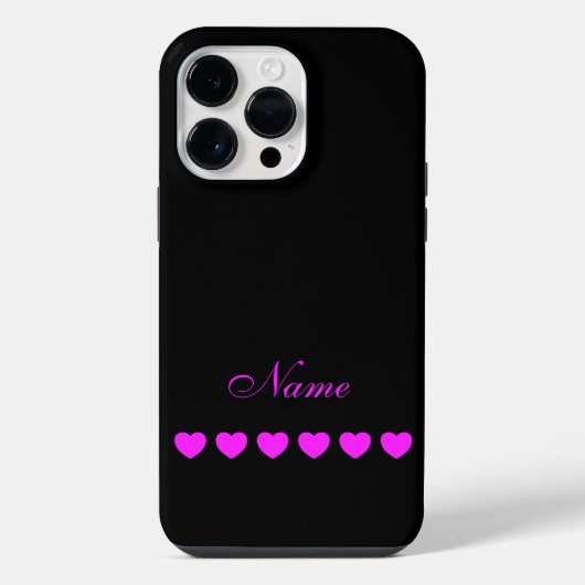 Coque Pour Pour iPhone 14 Pro Max Votre nom, modèle personnalisé (Verso)
