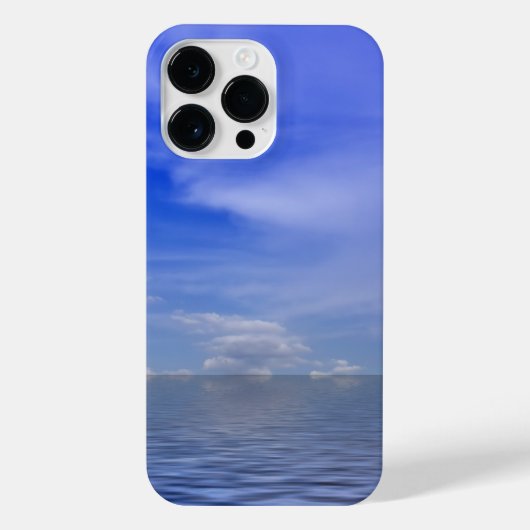 Coque Pour Pour iPhone 14 Pro Max Vue océan bleu (Verso)