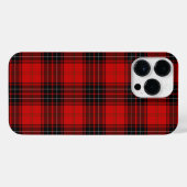 Coque Pour Pour iPhone 14 Pro Max Wemyss tartan rouge noir plaid (Verso Horizontal)