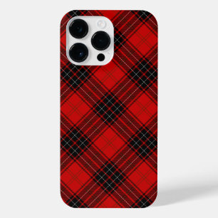 Coque Pour Pour iPhone 14 Pro Max Wemyss tartan rouge noir plaid