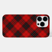 Coque Pour Pour iPhone 14 Pro Max Wemyss tartan rouge noir plaid (Verso Horizontal)