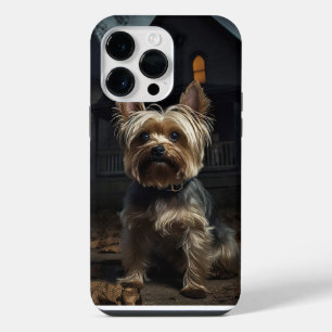 Coque Pour Pour iPhone 14 Pro Max Yorkshire Terrier Halloween Épouvantable