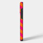 Coque Pour Pour iPhone 14 Pro Max Zigzag orange et rose (Côté gauche)