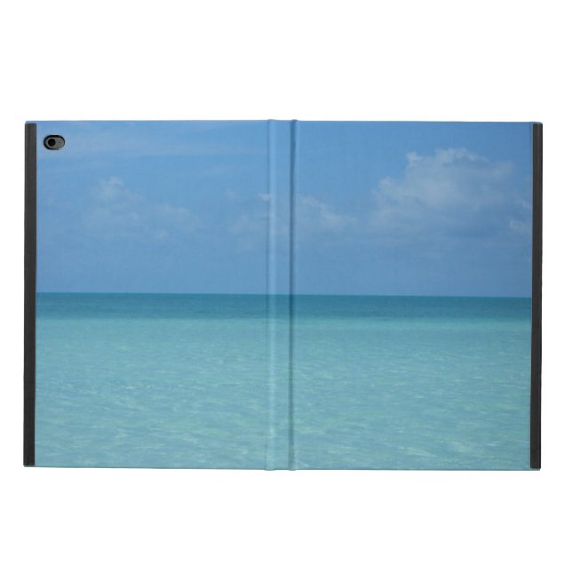 Coque Powis iPad Air 2 Caraïbes Horizon Tropical Turquoise Bleu (Extérieur)