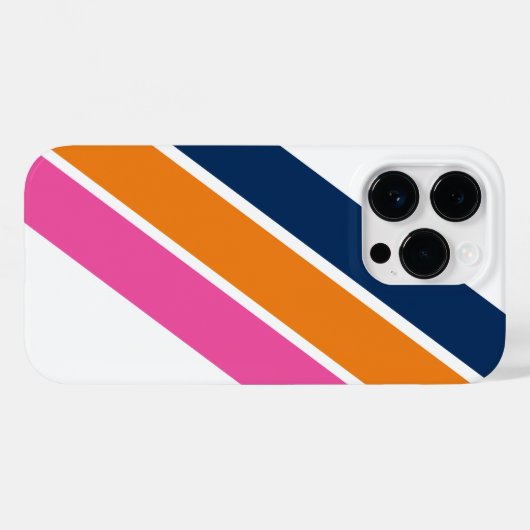 Coque Preppy Striped Iphone 14 Pro (Verso (horizontal))