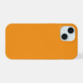 coque présente un boîtier iPhone orange vibrant et (Verso Horizontal)