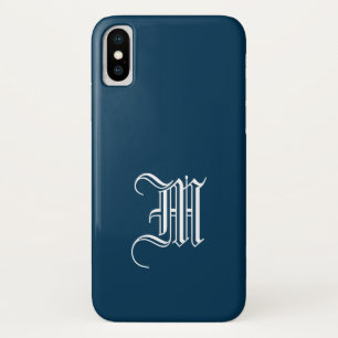 COQUE PRUSSIAN BLUE Solid Arrière - plan iPhone X