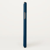 COQUE PRUSSIAN BLUE Solid Arrière - plan iPhone X (Dos/Droite)
