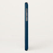 COQUE PRUSSIAN BLUE Solid Arrière - plan iPhone X (Dos/Gauche)