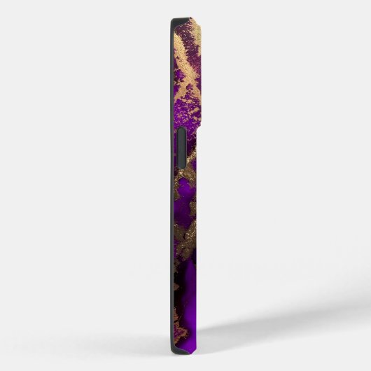 Coque Purple Gold iPhone 14 Pro (Verso / Droite)