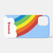 Coque Retro Rainbow des années 80 pour iPhone pers (Verso (horizontal))