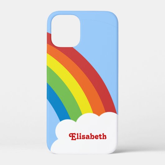 Coque Retro Rainbow des années 80 pour iPhone pers (Verso)