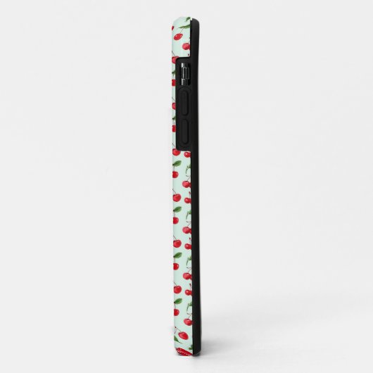 Coque robuste codé Cherry pour iPhone (Dos/Gauche)