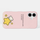 Coque Rose Mignon pour iPhone 16 – Motivationnelle (Verso Horizontal)