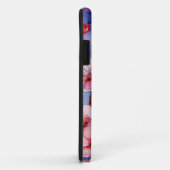 Coque rose vif de fleurs de cerisier pour iPhone / (Dos/Droite)