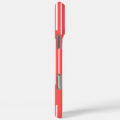 Coque rouge chic : Minimalisme vif (Verso / Droite)