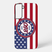 Coque Samsung Galaxy 250e anniversaire d'Amérique avec le drapeau améri (Verso)