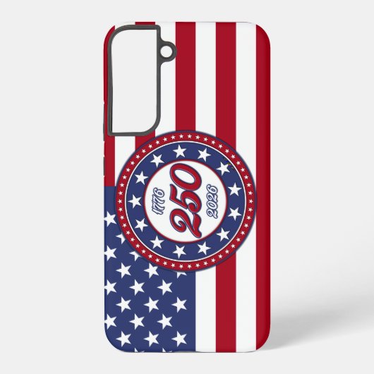 Coque Samsung Galaxy 250e anniversaire d'Amérique avec le drapeau améri (Verso)