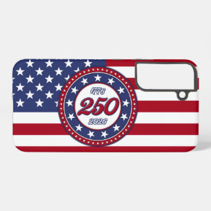 Coque Samsung Galaxy 250e anniversaire d'Amérique avec le drapeau améri