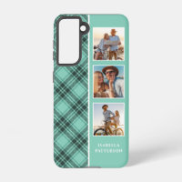 3 Photo Preppy Plaid Modern Girl Nom Personnalisé