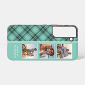 Coque Samsung Galaxy 3 Photo Preppy Plaid Modern Girl Nom Personnalisé (Verso Horizontal)