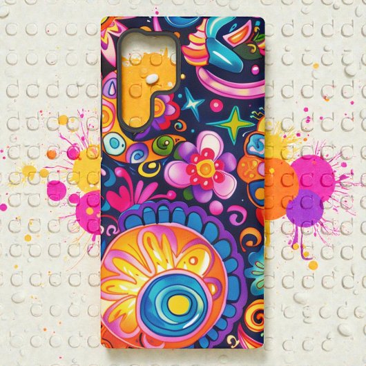 Coque Samsung Galaxy 60s 70s Hippy Hippie Psychedelic