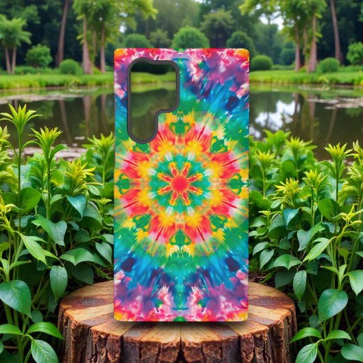 Coque Samsung Galaxy 60s 70s Hippy Hippie Tie Dye Pattern