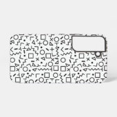 Coque Samsung Galaxy 90's Black & White Shapes Motif (Verso Horizontal)