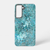 Coque Samsung Galaxy Abalone Pāua Shell Aqua Blue (Verso)