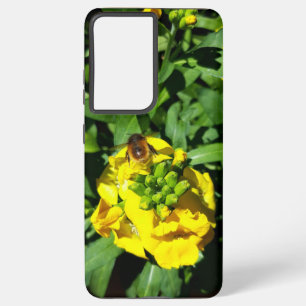 Coque Samsung Galaxy Abeille sur Fleurs Jaunes
