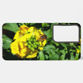 Coque Samsung Galaxy Abeille sur Fleurs Jaunes (Côté gauche)