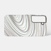 Coque Samsung Galaxy Abstrait blanc violet (Verso Horizontal)