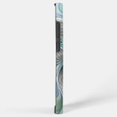 Coque Samsung Galaxy Abstrait Bleu Vert Papillon Imaginaire Fractal Art (Côté droit)