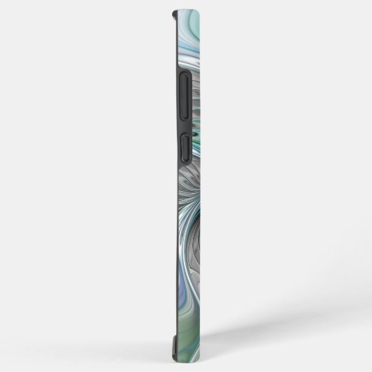 Coque Samsung Galaxy Abstrait Bleu Vert Papillon Imaginaire Fractal Art (Côté droit)