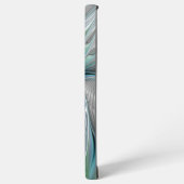 Coque Samsung Galaxy Abstrait Bleu Vert Papillon Imaginaire Fractal Art (Côté gauche)