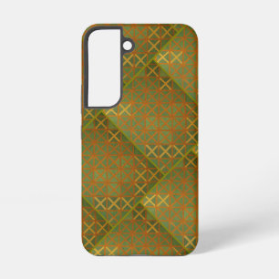 Coque Samsung Galaxy Abstrait Géométrique Vert Et Bleu