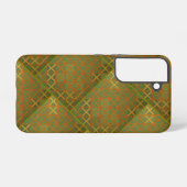 Coque Samsung Galaxy Abstrait Géométrique Vert Et Bleu (Verso Horizontal)