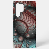 Coque Samsung Galaxy Abstrait Imaginaire dynamique Fractal Art Brown Bl (Verso)