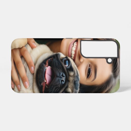 Coque Samsung Galaxy Add Pug Photo Personalize Customize (Verso Horizontal)