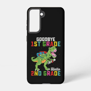 Coque Samsung Galaxy Adieu 1ère année Bonjour 2e année T Rex Dinosaur