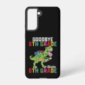 Coque Samsung Galaxy Adieu 5e année Bonjour 6e année T Rex Dinosaur (Verso)