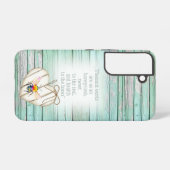 Coque Samsung Galaxy Adorable Green Wood Heart Rainbow Bee Scripture (Verso Horizontal)