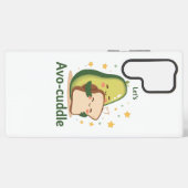 Coque Samsung Galaxy Adorable "Let's Avo-Cuddle" Food Pun (Verso Horizontal)