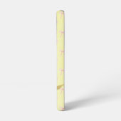 Coque Samsung Galaxy .Adorable Light Yellow Pink Bow Scripture Pink Bee (Côté gauche)