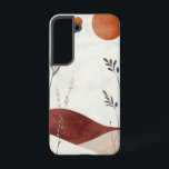 Coque Samsung Galaxy Affaire de téléphone Earth & Air Harmony<br><div class="desc">Un design calme et minimaliste avec des collines fluides et un soleil rouge doux,  parfait pour ceux qui aspirent à l'harmonie et à l'équilibre.</div>