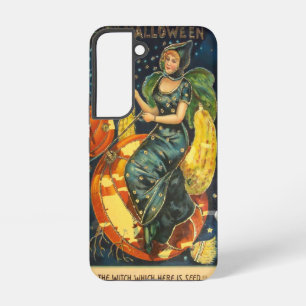 Coque Samsung Galaxy Affiche de sorcière vintage Halloween