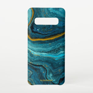 Coque Samsung Galaxy S10 Agate personnalisé Nom manuscrit tendance moderne